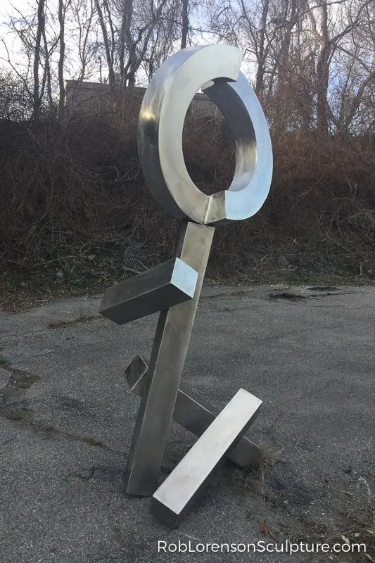 mid scale metal abstract sculptures 35