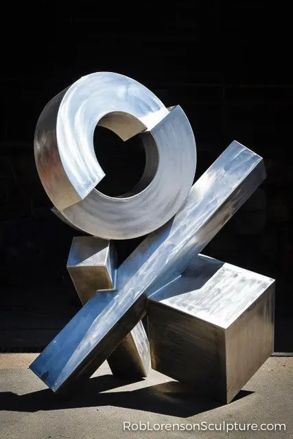 mid scale metal abstract sculptures 47