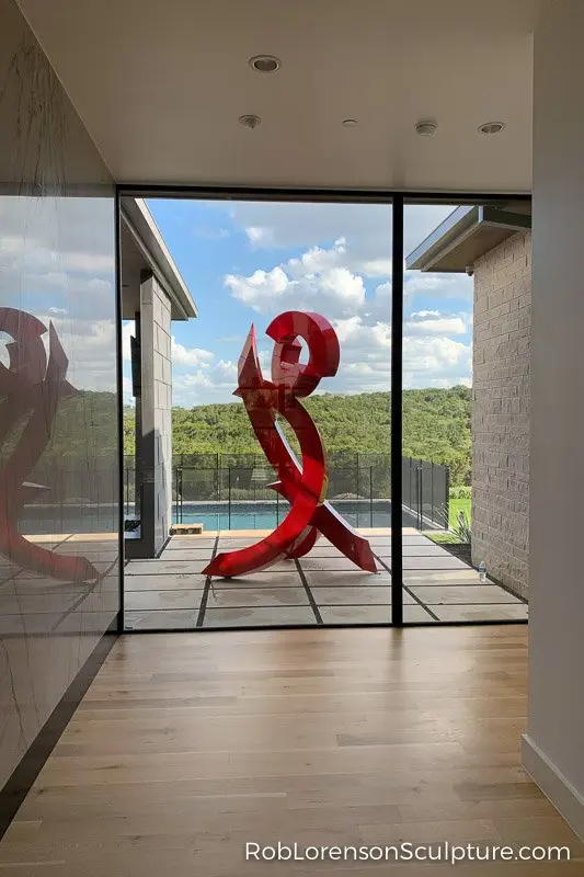 mid scale metal abstract sculptures 48