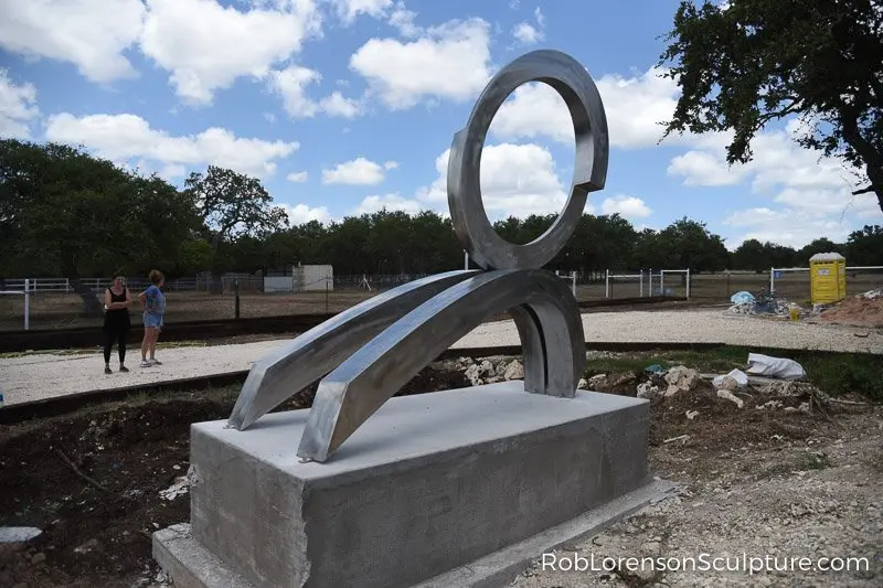 mid scale metal abstract sculptures 50